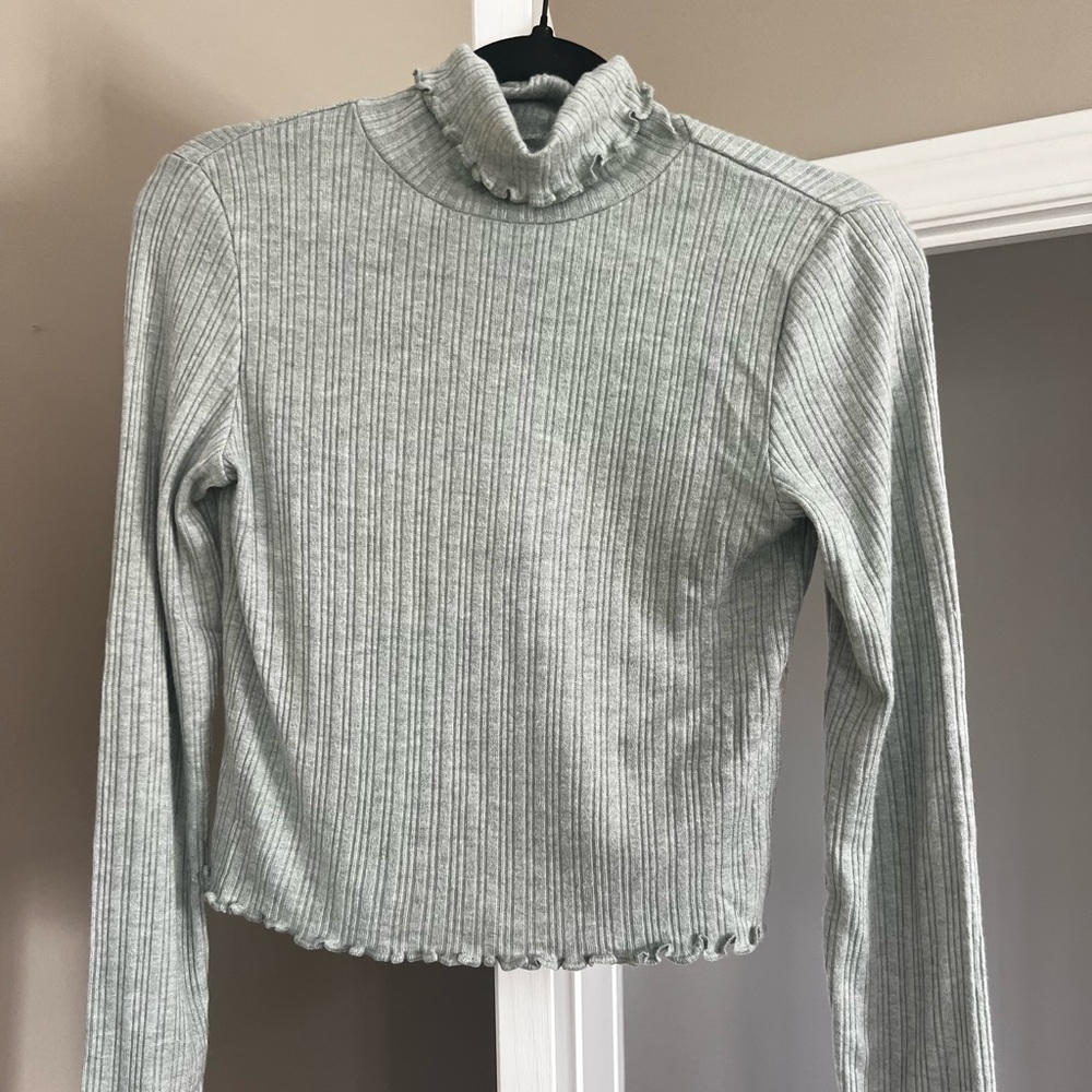 Madewell NWT cropped turtleneck tee sz Medium